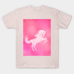 Unicorn Cloud in Pink Sky T-Shirt